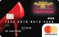 Debit Card red high heel