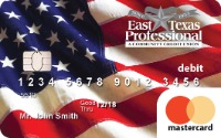 Debit card US flag