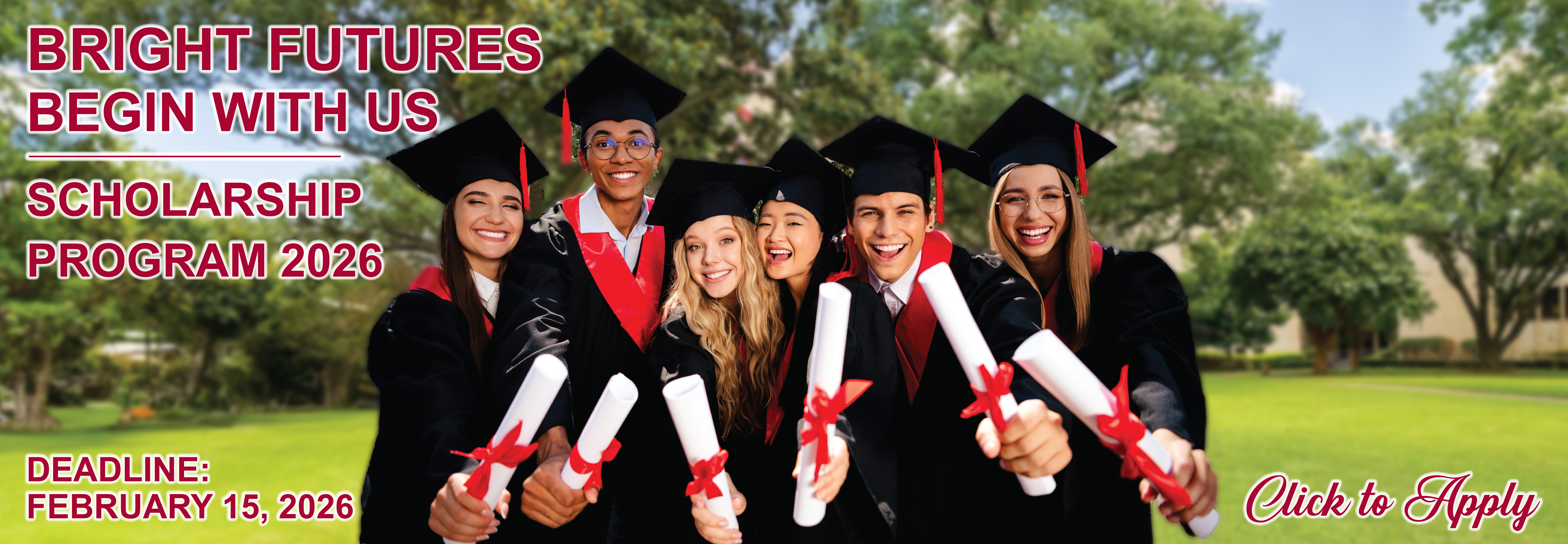 Banner ad Scholarship Program 2026