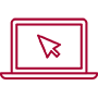 Laptop with cursor icon